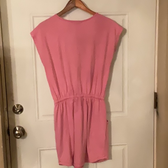 The North Face Pink Striped Shorts Romper - Picture 4 of 10